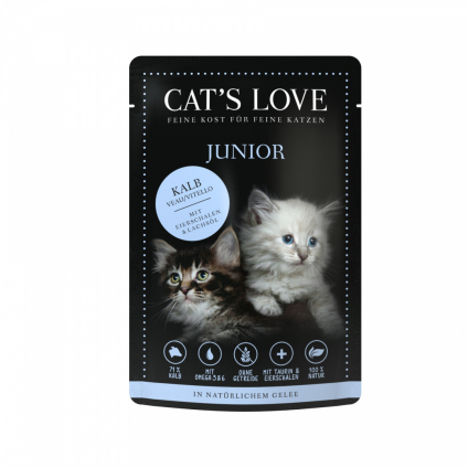 CAT’S LOVE Junior Kalb 85 g