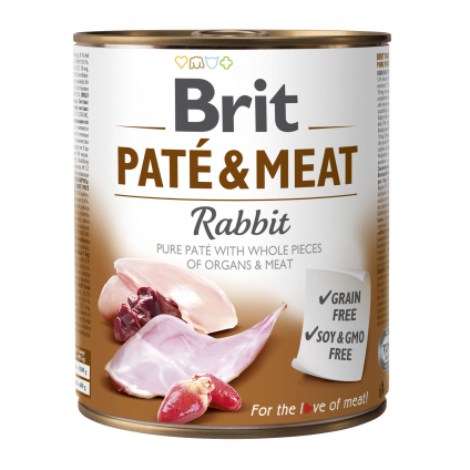 BRIT PATE & MEAT RABBIT 800 g