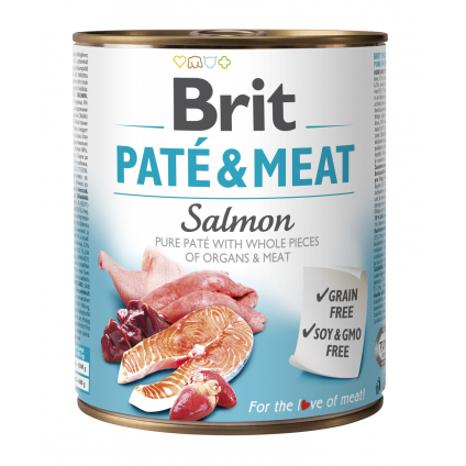 BRIT PATE & MEAT SALMON 800 g