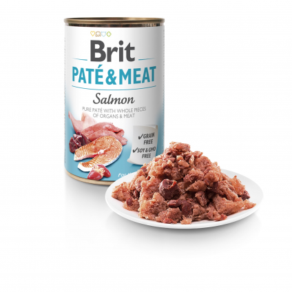 BRIT PATE & MEAT SALMON 400 g