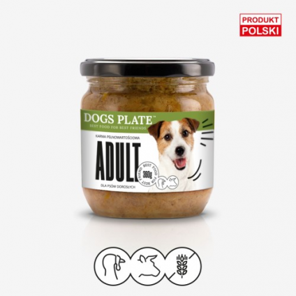 Dogs Plate Adult 360 g